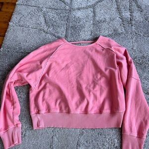 American Eagle Outfitters Pink Sweater Open Back